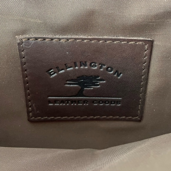 Ellington Leather Goods Brown Leather Briefcase With Shoulder Strap - Picture 2 of 8